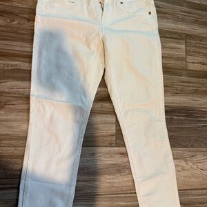 J. Crew Toothpick Women's Cream Jeans